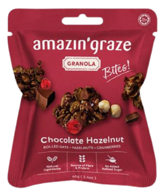 Mini Chocolate Hazelnut Granola Bites (40g)